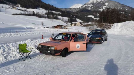 Eisfahren,Eistraining,Driftübung,